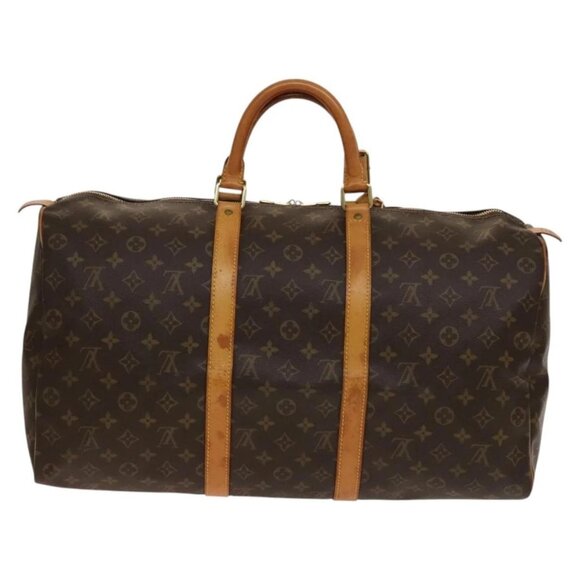 LOUIS VUITTON Monogram Keepall 50 Boston Bag M41426 LV Auth 137273 - Picture 3 of 16